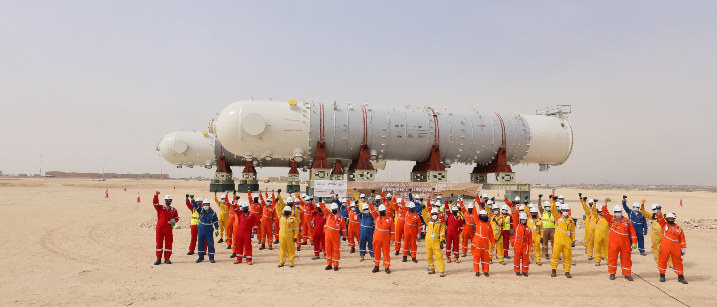 Qatar NFE Ceremony for the AGR Absorbers Delivery on site