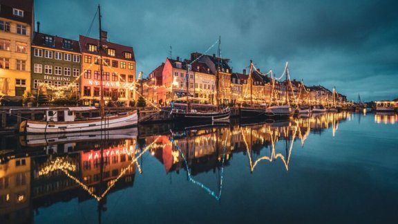 Image of dock with fishing boats in Copenhagen